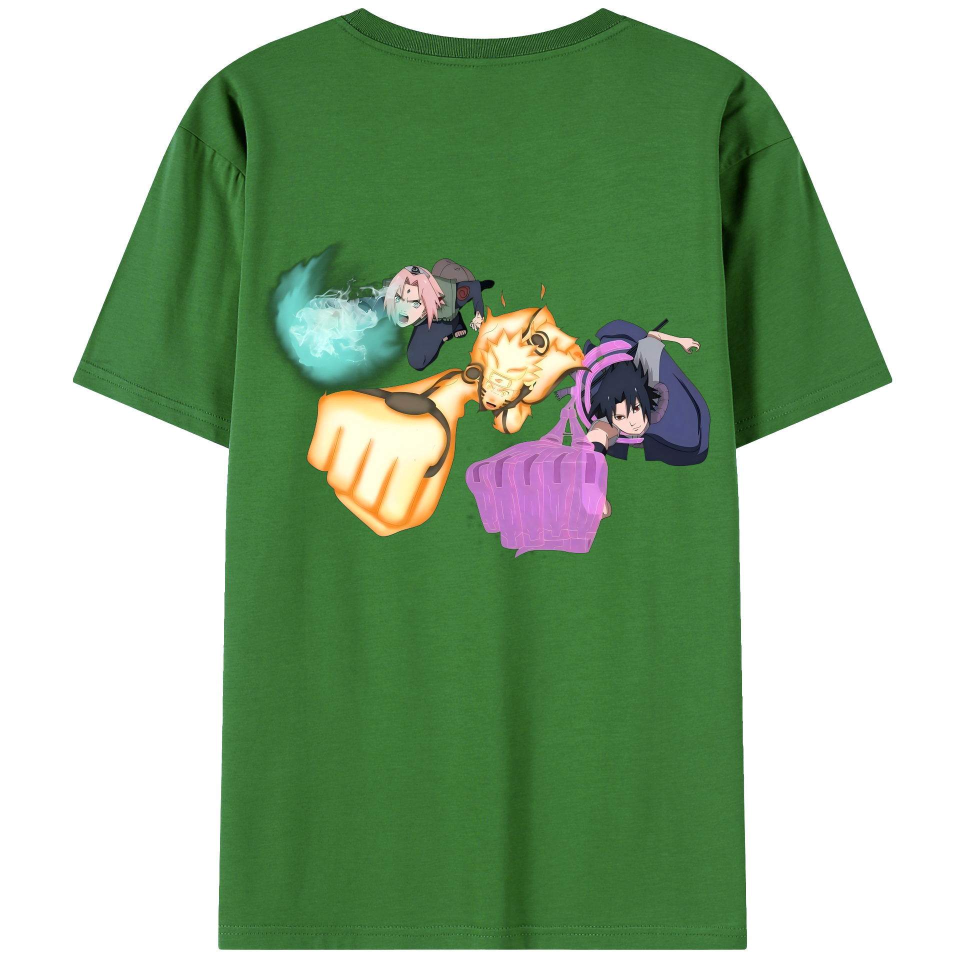 （画像用） NARUTO -ナルト- うずまき ナルト Uzumaki Naruto レディース半袖Tシャツ(バックプリント)
